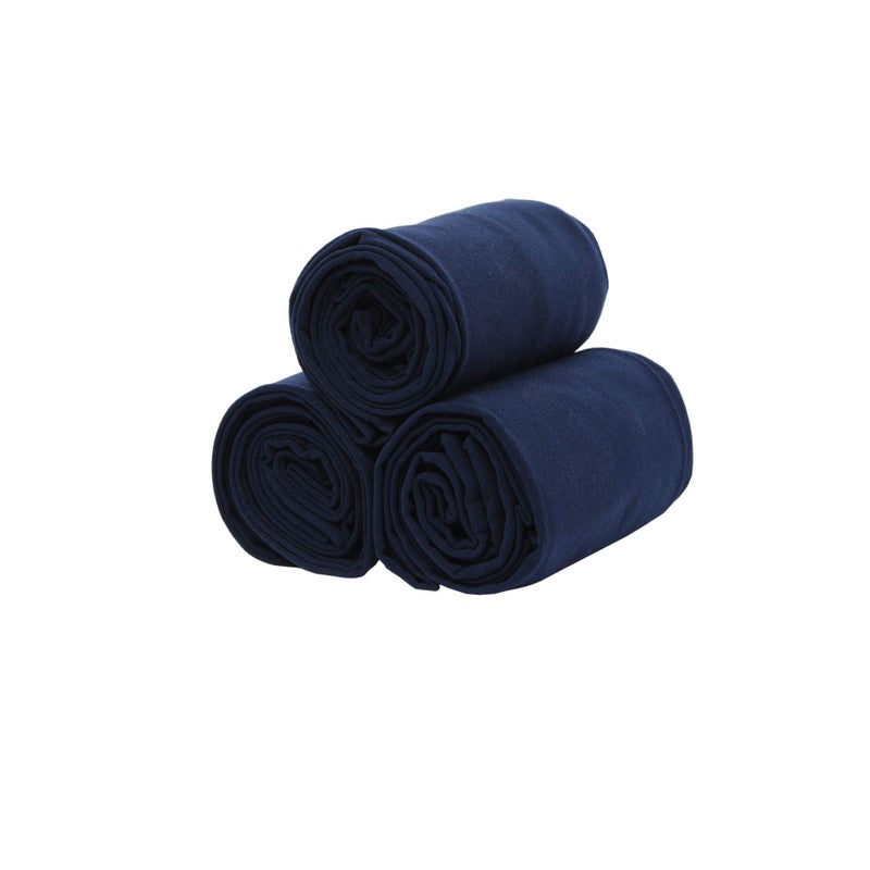 EVERSWE 3 Pairs Pack Girls Microfiber Tights Multiple Colors (Navy, 11-13) - Image 2